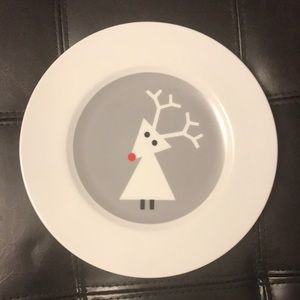 Crate & Barrel Reindeer Dessert Plates
